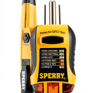 SPERRY NC & GFCI Tester Kit Yellow Model STK001-0