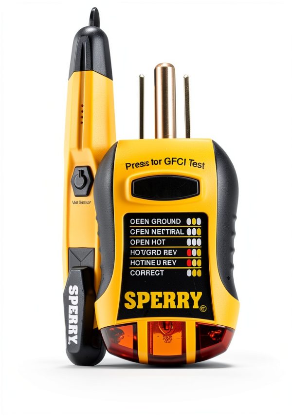SPERRY NC & GFCI Tester Kit Yellow Model STK001-0
