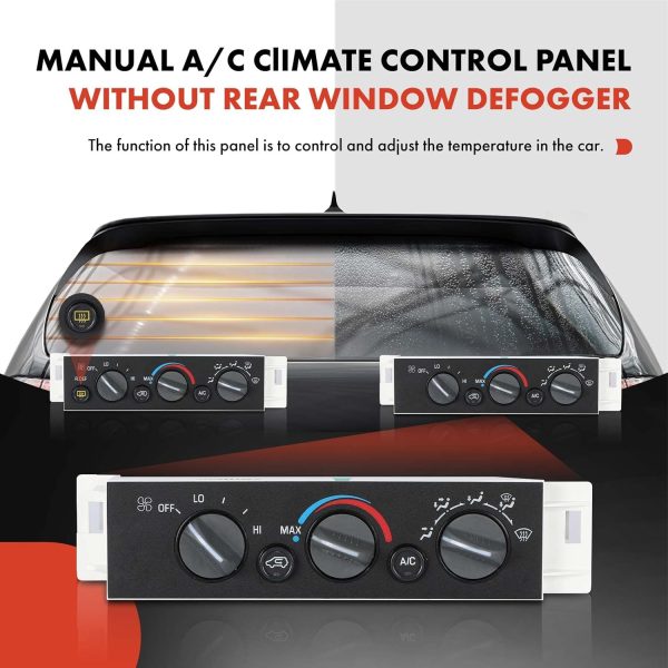 A-Premium Heater Control Switch for Cadillac Escalade-4