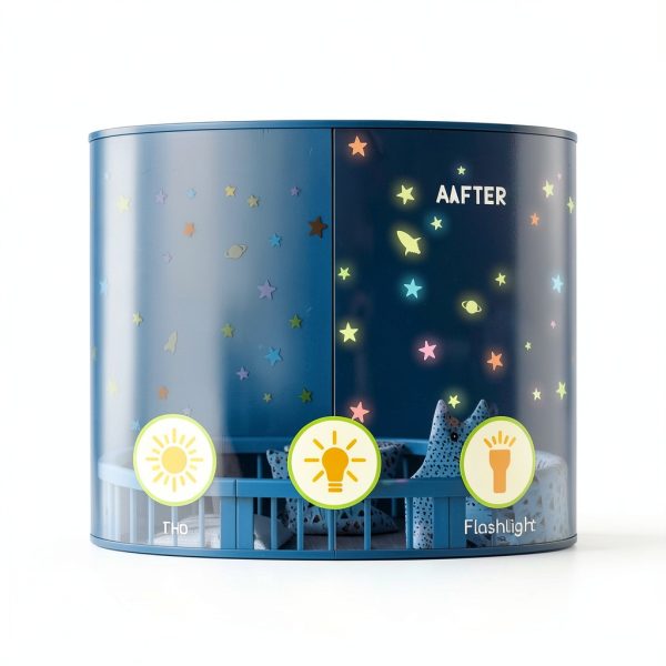BunMo Glow Stars GS1 Baby Wall Stickers-1