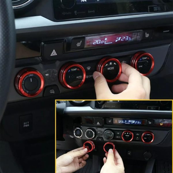 AuTK Toyota Tacoma AC Vent Inner Rings-5