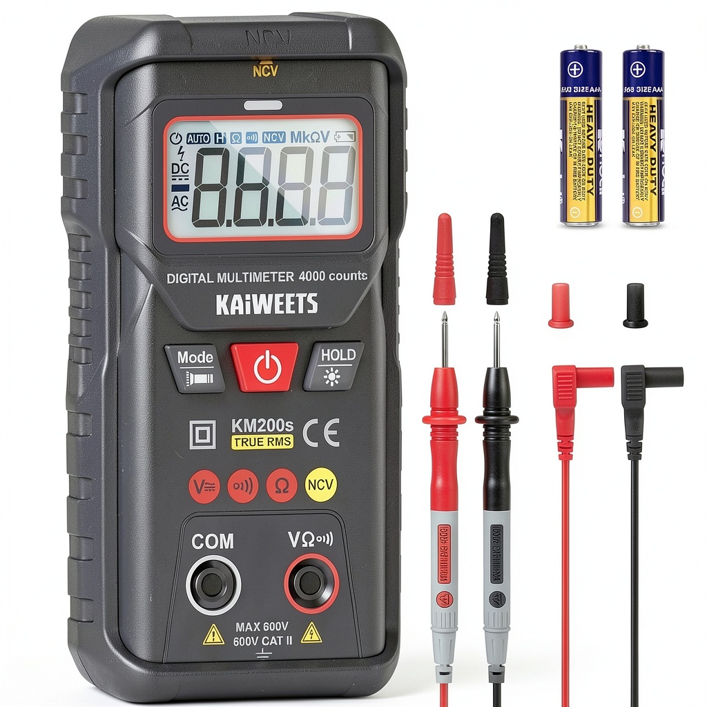 KAIWEETS Digital Multimeter Tool Black KM200S