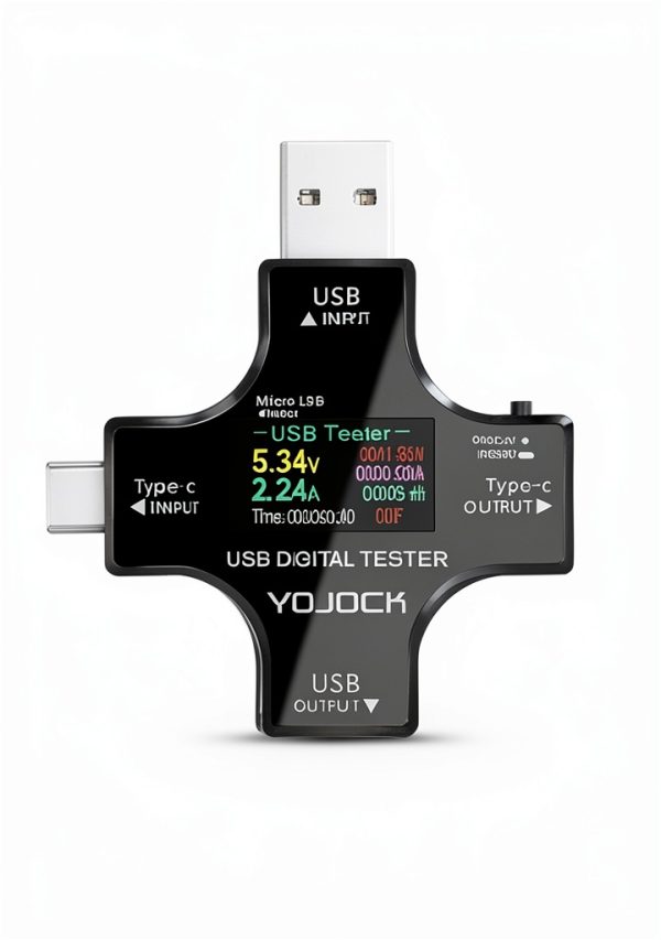 YOJOCK USB C Power Meter Digital Multitester Black-5