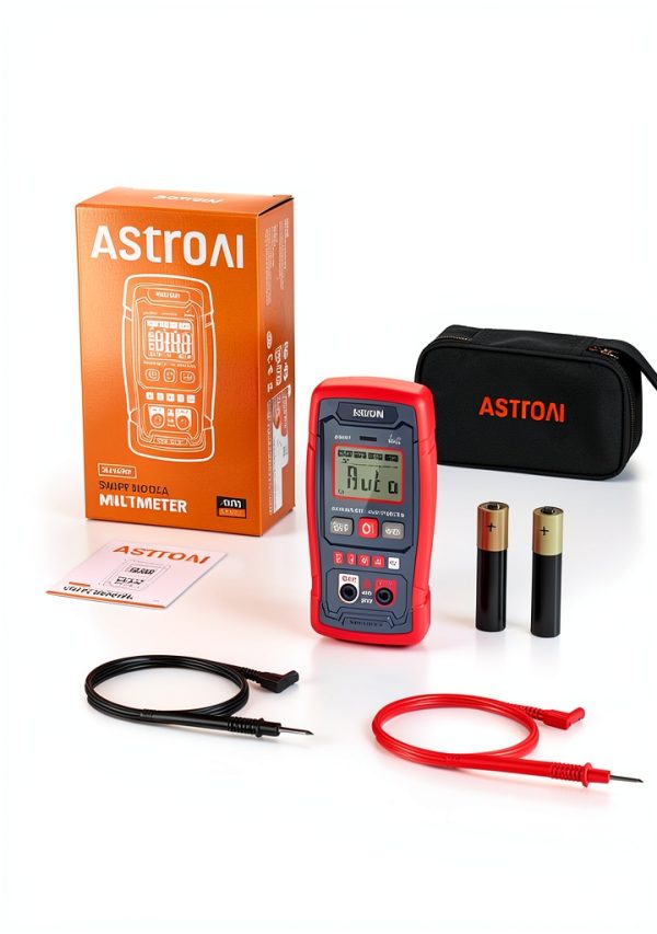 AstroAI Smart Multimeter Red Auto Ranging for DIY-7