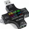 YOJOCK USB C Power Meter Digital Multitester Black-0