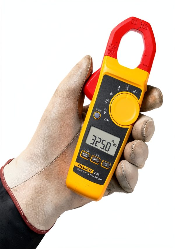 Fluke 325 Yellow TRMS Clamp Meter True RMS-1
