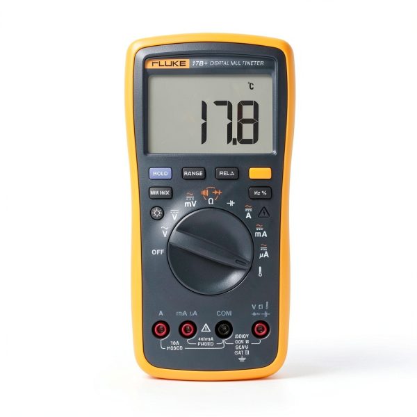 Fluke 17B+ Digital Multimeter Yellow CAT III 600V-0