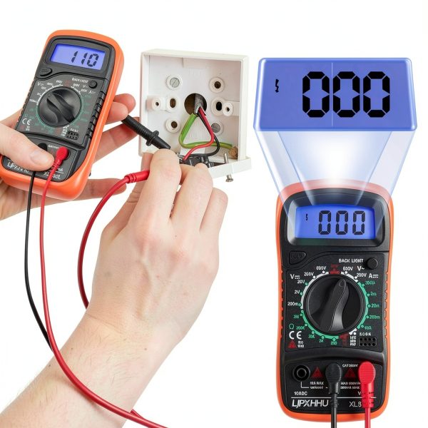 LJPXHHU Compact Multimeter Orange Black-2