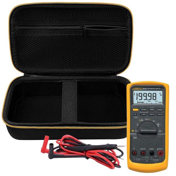 Fluke 87V Multimeter Case Black+Yellow Pocket COMECASE-4