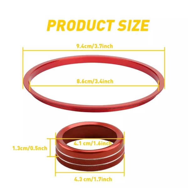 AuTK Toyota Tacoma AC Vent Inner Rings-2