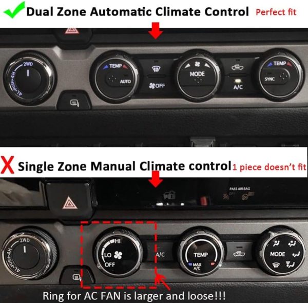 AuTK Toyota Tacoma AC Vent Inner Rings-1