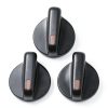 Aynaxcol HVAC Control Knob Plastic Rotary 3 Way-6