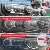 Jeep AC Knob Cover AuTK Aluminum Trim Red-2