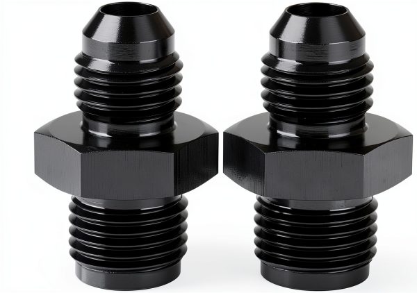 Podavelle AN6 Flare Adapter Fittings Black 2pcs-0