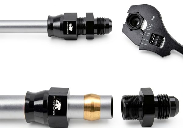6AN to 5/16 Aluminum Flare Fitting CNRAQR Automotive-5
