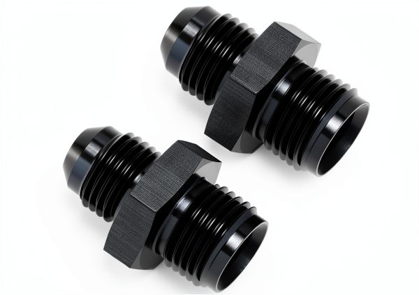 Podavelle AN6 Flare Adapter Fittings Black 2pcs-2