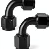 AN6 90 Degree Swivel Fitting EVIL ENERGY 6AN Aluminum 2‑Piece Set-0