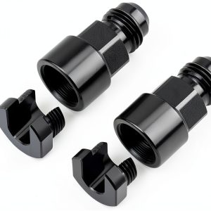 6AN Flare Fuel Fitting EVIL ENERGY Aluminum 6AN to 3/8 & 5/16-0