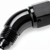 Podavelle AN4 45 Degree Swivel Fuel Adapter Black Aluminum 4AN-2