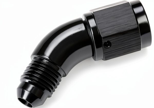 Podavelle AN4 45 Degree Swivel Fuel Adapter Black Aluminum 4AN-2
