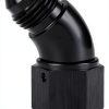 AN6 Swivel Adapter Podavelle Black 45 to 90 Degree Aluminum Fitting-0