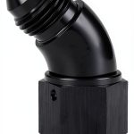 AN6 Swivel Adapter Podavelle Black 45 to 90 Degree Aluminum Fitting-0