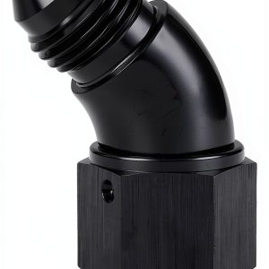 AN6 Swivel Adapter Podavelle Black 45 to 90 Degree Aluminum Fitting-0
