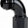 Podavelle AN8 Swivel Fuel Adapter 90 Degree Black Aluminum 4AN-16UNF-4