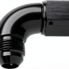 Podavelle AN8 Swivel Fuel Adapter 90 Degree Black Aluminum 4AN-16UNF-2