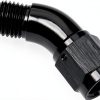 Podavelle AN4 45 Degree Swivel Fuel Adapter Black Aluminum 4AN-3