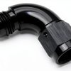 AN6 Swivel Fuel Adapter by Podavelle 90 Degree Black Aluminum 6AN-1
