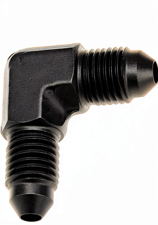 AN Male Flare Coupler EVIL ENERGY 3AN Black Aluminum 1500 PSI-1