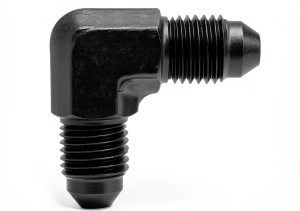 EVIL ENERGY 3AN Male Flare Coupler Black Aluminum 3/8 UNF Union-0
