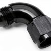 Podavelle AN8 Swivel Fuel Adapter 90 Degree Black Aluminum 4AN-16UNF-1