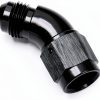 AN6 Swivel Adapter Podavelle Black 45 to 90 Degree Aluminum Fitting-1