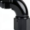 Podavelle AN8 Swivel Fuel Adapter 90 Degree Black Aluminum 4AN-16UNF-0