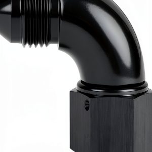 Podavelle AN8 Swivel Fuel Adapter 90 Degree Black Aluminum 4AN-16UNF-0