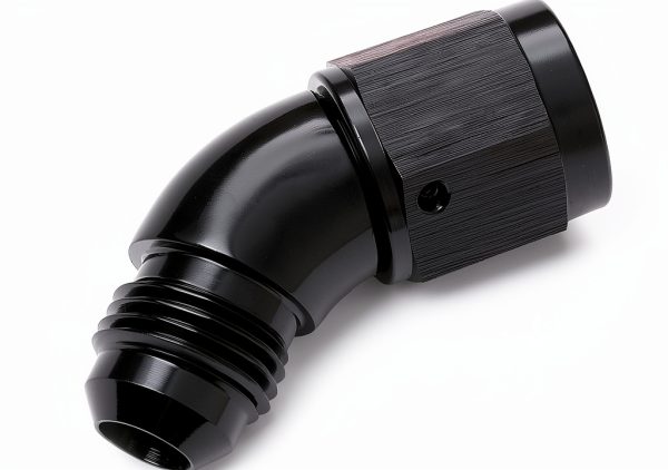 AN6 Swivel Adapter Podavelle Black 45 to 90 Degree Aluminum Fitting-2