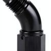 Podavelle AN4 45 Degree Swivel Fuel Adapter Black Aluminum 4AN-0