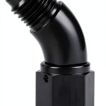 Podavelle AN4 45 Degree Swivel Fuel Adapter Black Aluminum 4AN-0