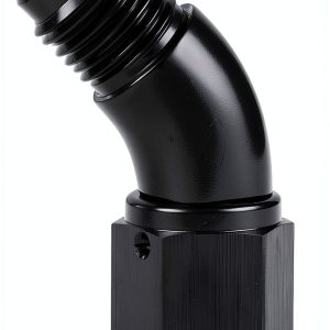 Podavelle AN4 45 Degree Swivel Fuel Adapter Black Aluminum 4AN-0