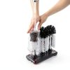 Water Bottle Cleaning Brush IANFAN 2 Pack Suction Base 3‑Head Bristles-3