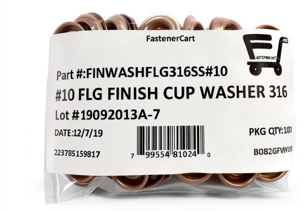 Stainless Steel Flanged Washers by FAS 316 Marine Grade 100 pcs-2