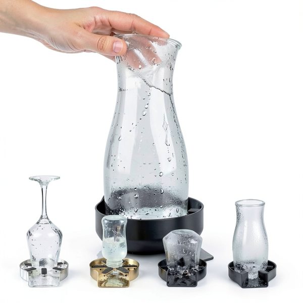Glass Rinser Cup Cleaner fits kitchen sinks - Black-3