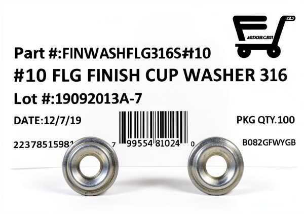 Stainless Steel Flanged Washers by FAS 316 Marine Grade 100 pcs-1