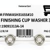 FAS 316 Marine Grade Stainless Steel Cup Washers 100pcs CounterSunk-1
