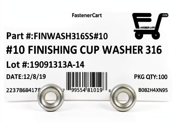 FAS 316 Marine Grade Stainless Steel Cup Washers 100pcs CounterSunk-1